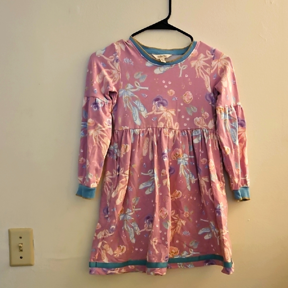 Size 8 Matilda Jane Floral Long-Sleeve Kids Dress